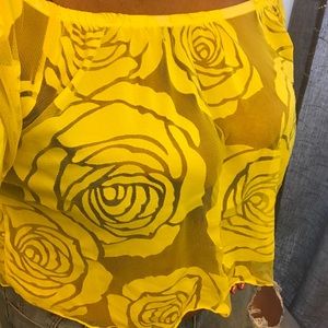 Sheer Floral Top NWOT